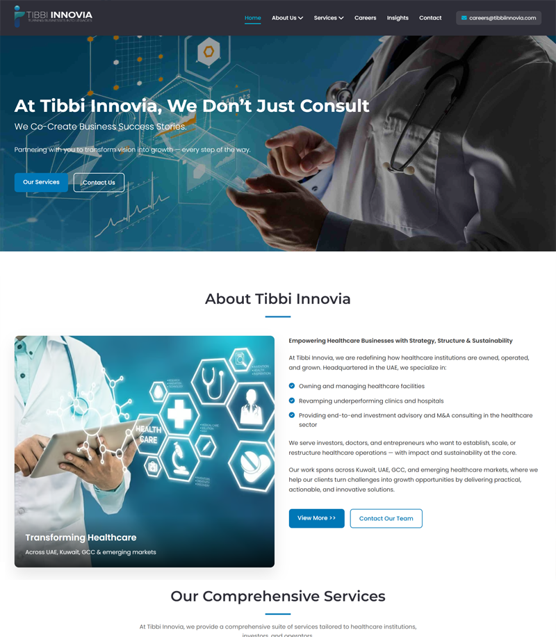 Custom Web Application for Healthcare Client